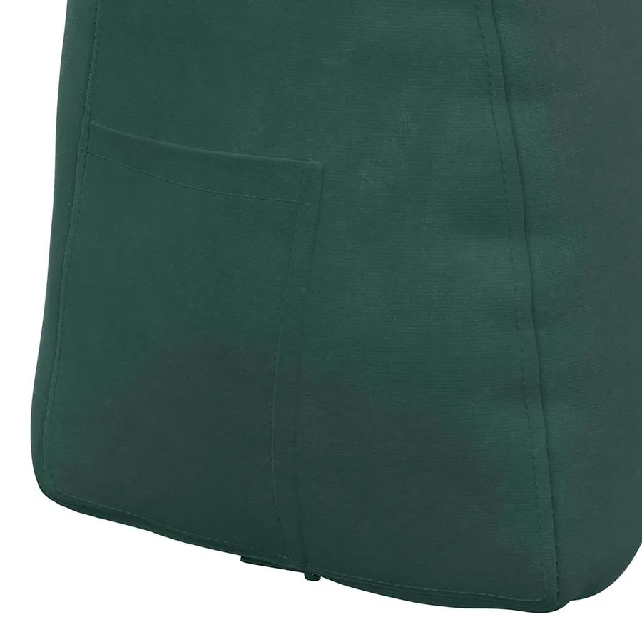 Coussin de Dos Vert foncé 45 x 24 x 50 cm Velours - 9