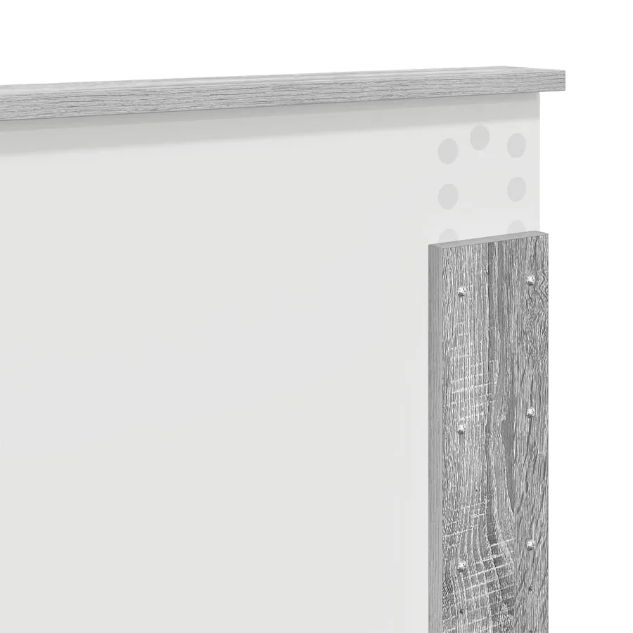 Cadre de lit Gris Sonoma 120 x 200 cm Bois d'ingénierie - 12
