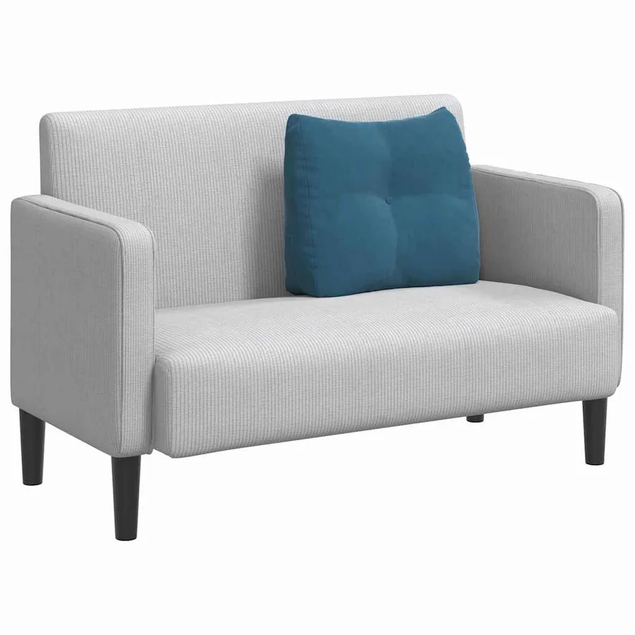 Coussin de Dos Bleu 60 x 24 x 50 cm Velours - 3