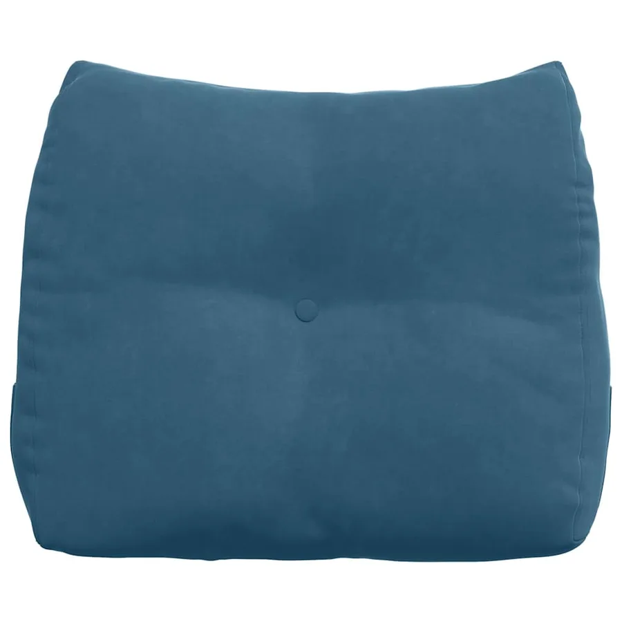 Coussin de Dos Bleu 60 x 24 x 50 cm Velours - 6