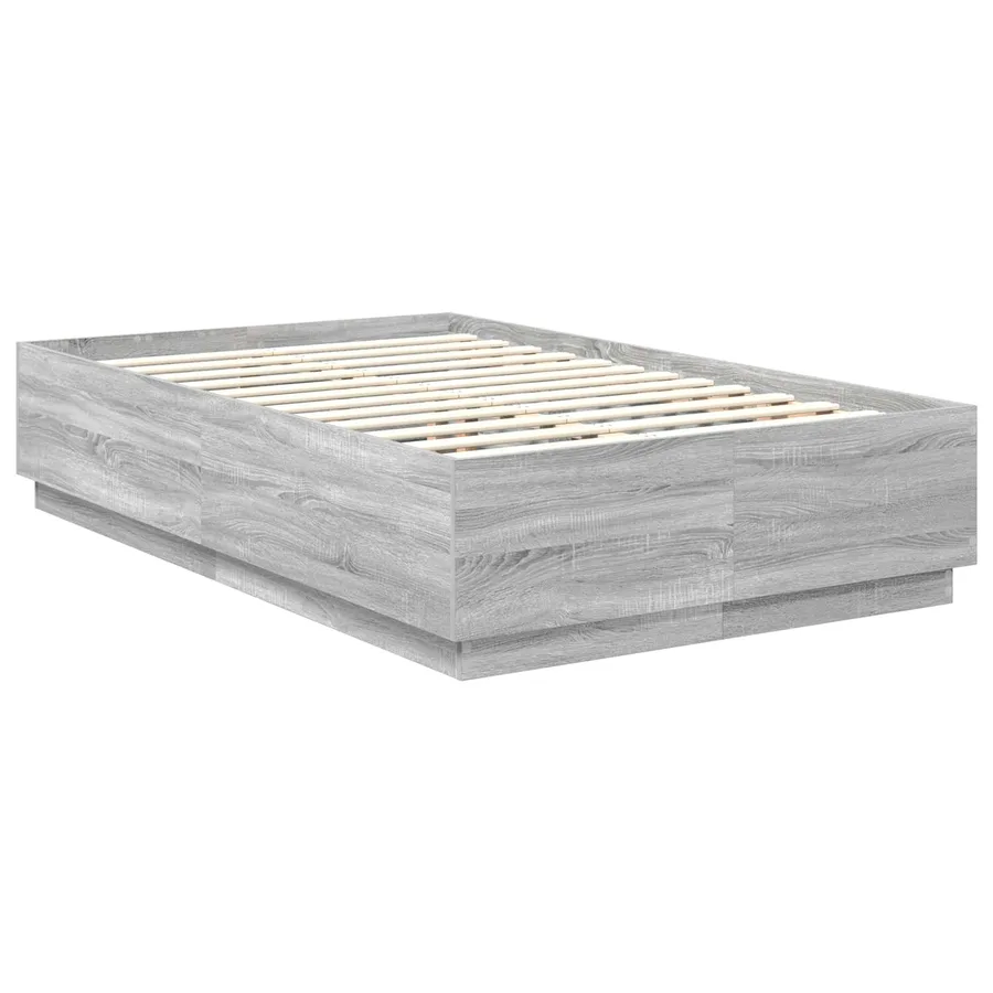Cadre de lit Sonoma gris 120 x 200 cm Bois d'ingénierie - 5