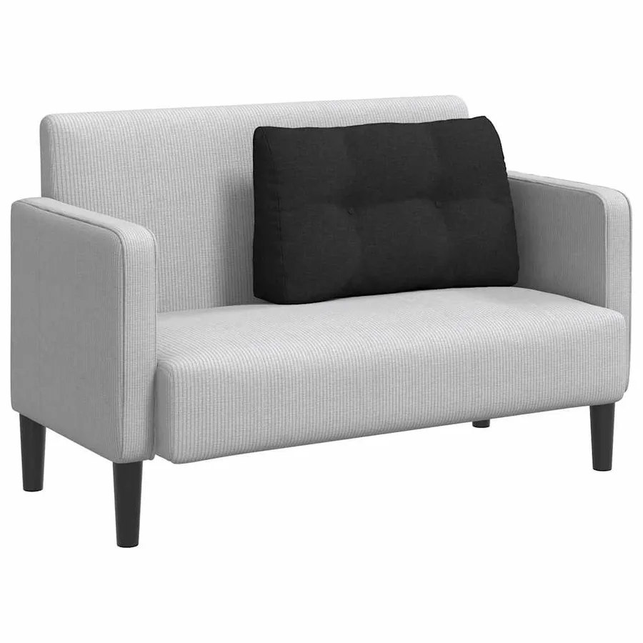 Coussin de Dos Noir 80 x 24 x 50 cm tissu - 3