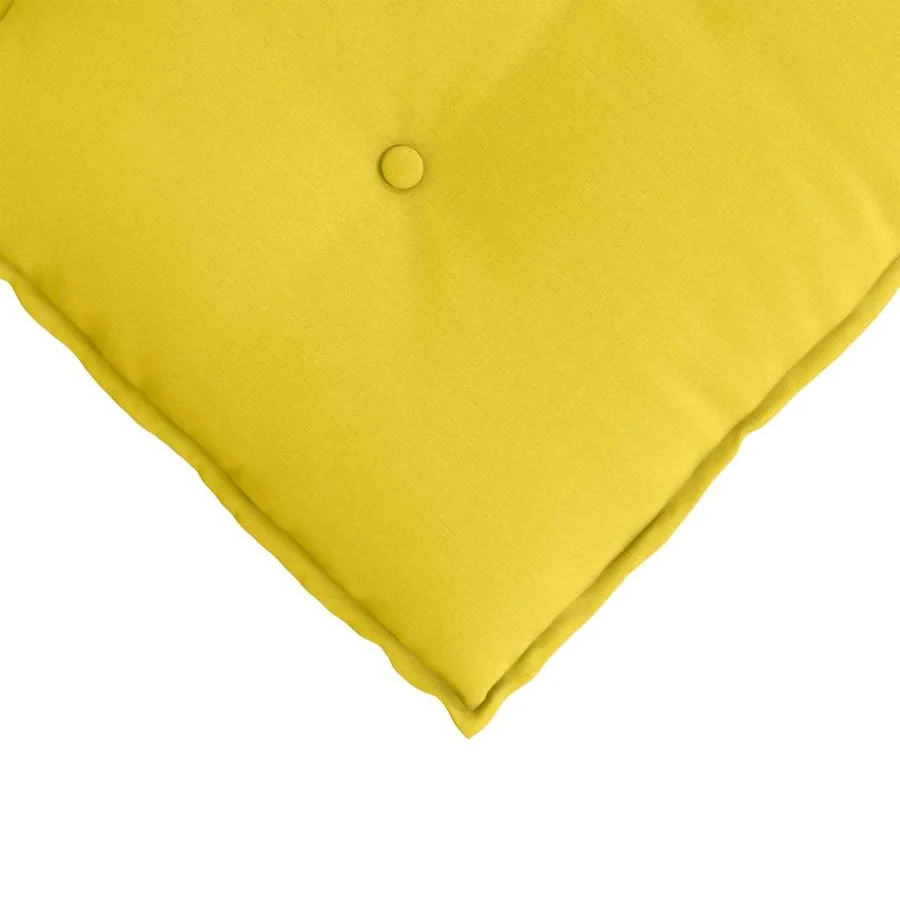Coussin de Dos Jaune clair 80 x 19 x 50 cm tissu - 7