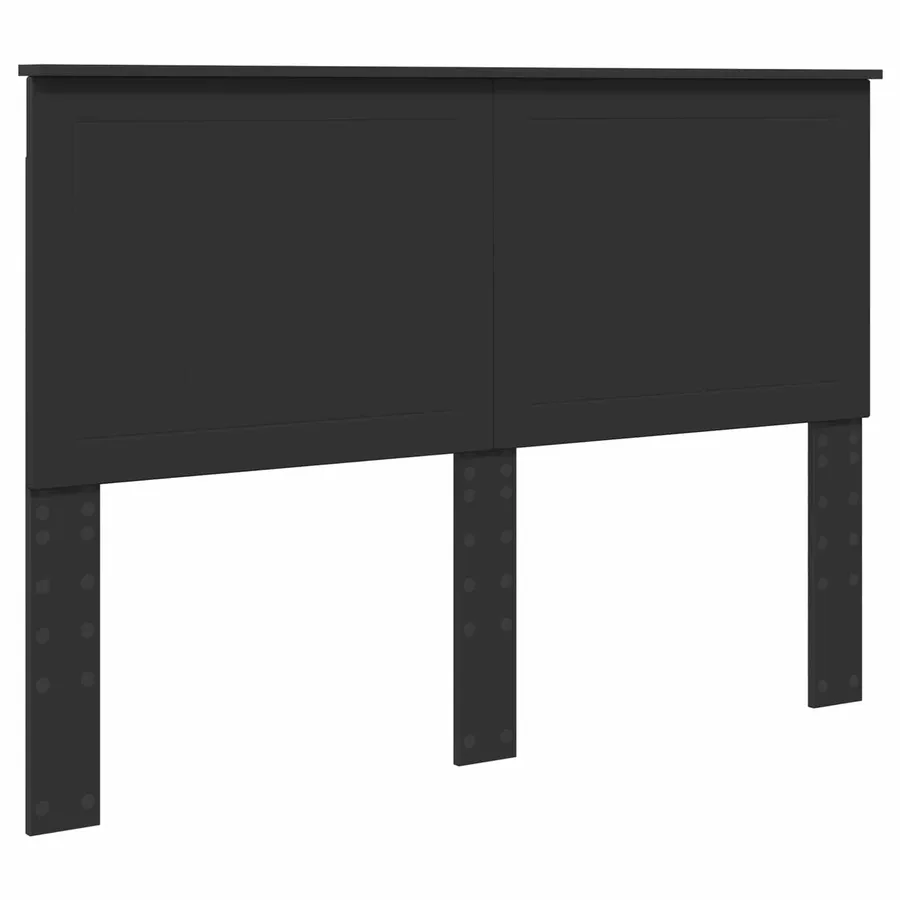Cadre de lit avec tiroir Noir 140 x 190 cm Bois d'ingénierie - 7