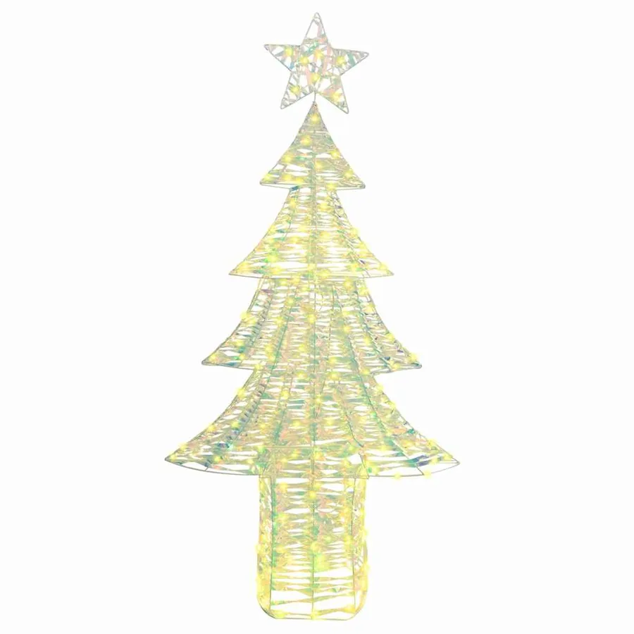 Sapin de Noël avec 240 LED Blanc chaud 181 cm PET - 4