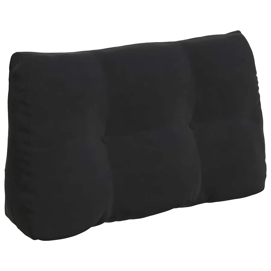 Coussin de Dos Noir 80 x 24 x 50 cm Velours - 2