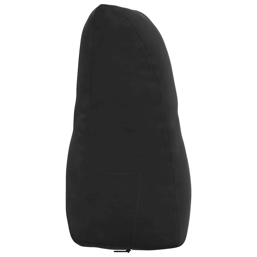 Coussin de Dos Noir 80 x 24 x 50 cm Velours - 7