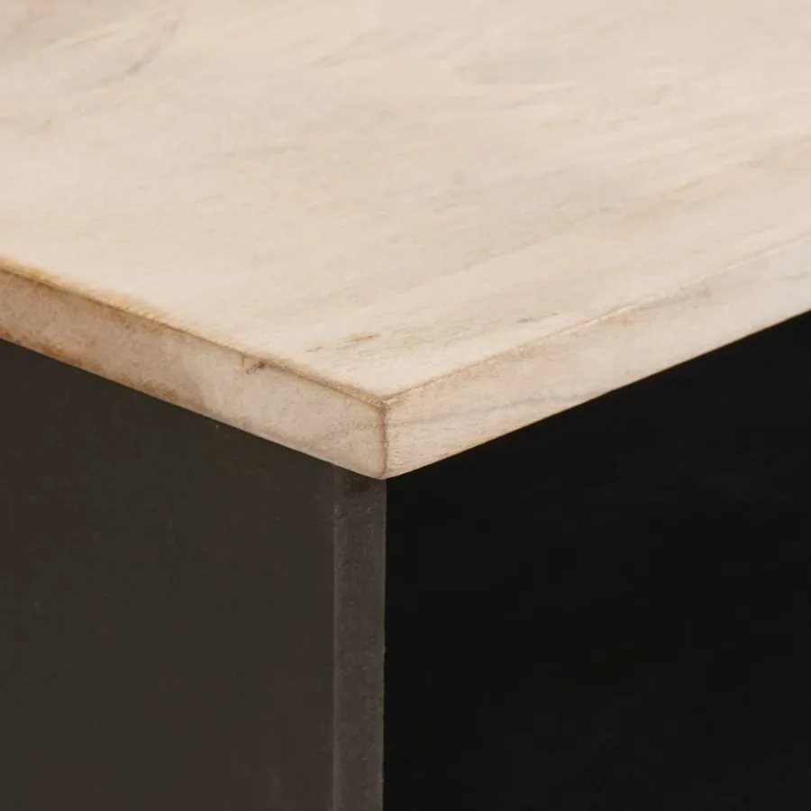 Meuble TV avec tiroir Finition Lavage Blanc 100 x 33 x 46 cm - 6
