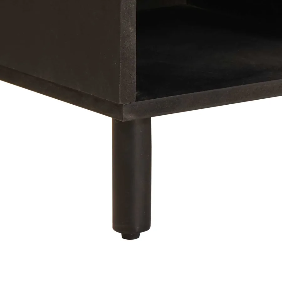 Meuble TV avec tiroir Finition Lavage Blanc 100 x 33 x 46 cm - 8