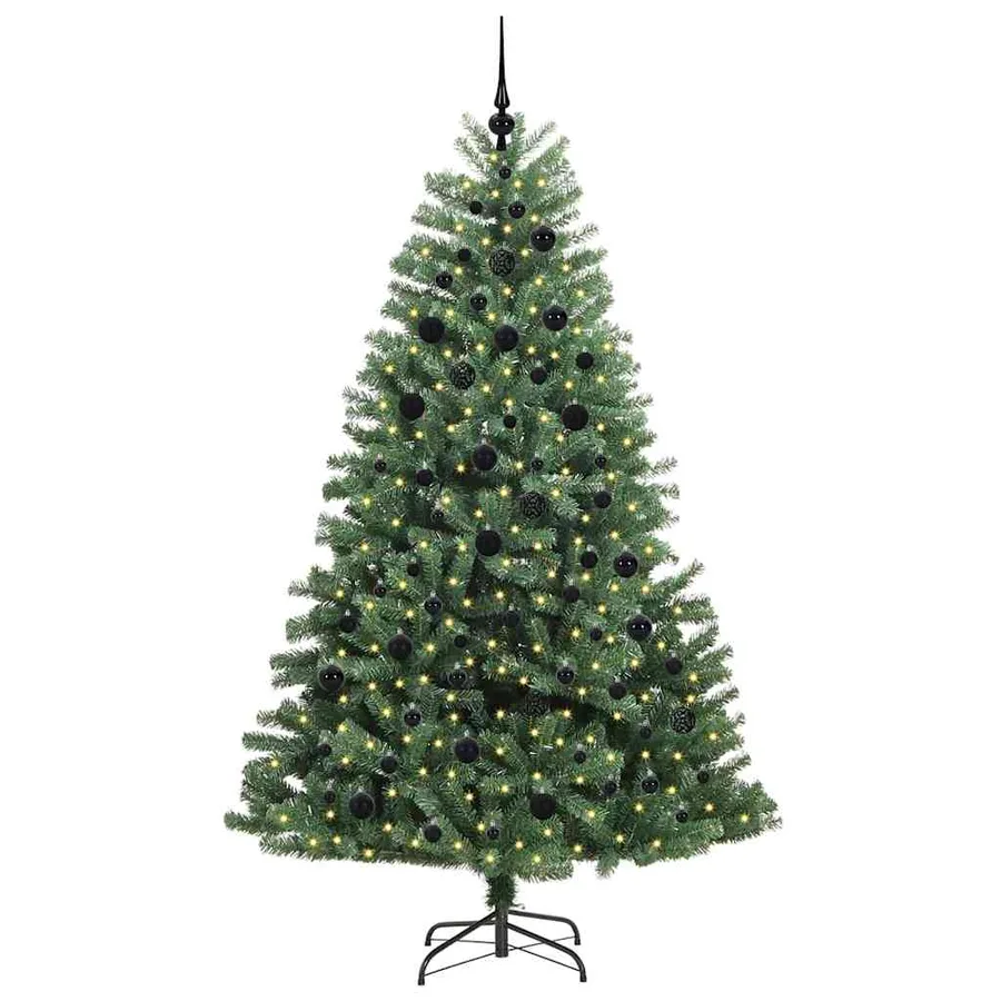 Sapin de Noël Artificiel à Branches Articulées Vert 210 cm - 3