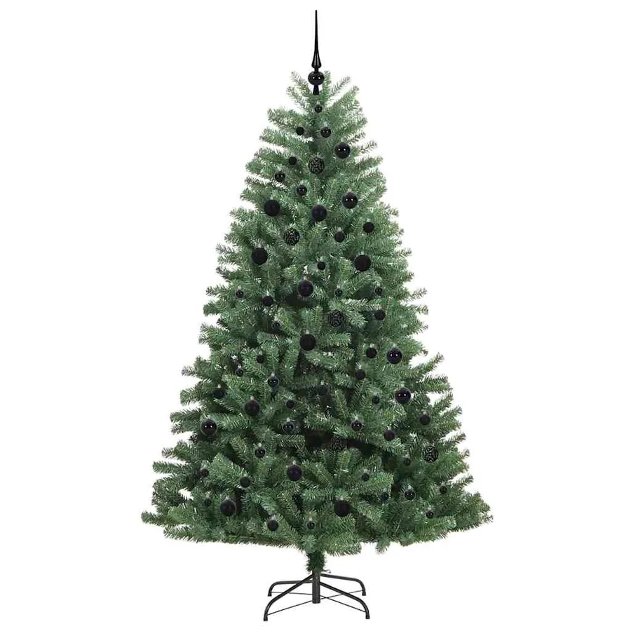 Sapin de Noël Artificiel à Branches Articulées Vert 210 cm - 4