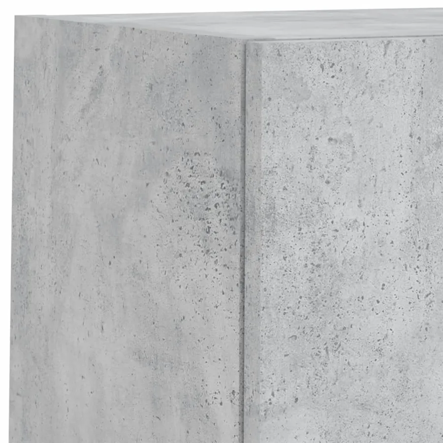 Unités murales TV avec LED 6 pcs gris béton bois d'ingénierie - 11