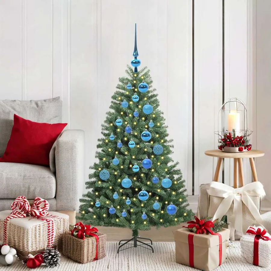 Sapin de Noël Artificiel à Branches Articulées Vert 120 cm