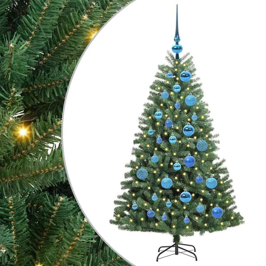 Sapin de Noël Artificiel à Branches Articulées Vert 120 cm - 2