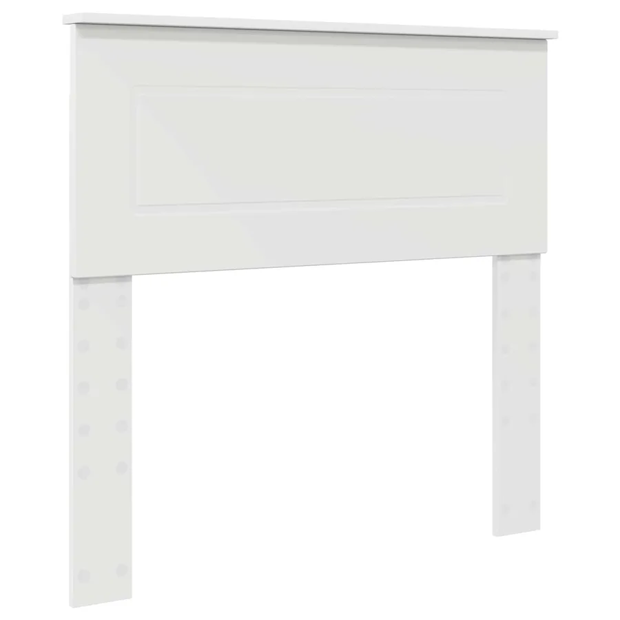 Cadre de lit Blanc 75 x 190 cm Bois d'ingénierie - 6