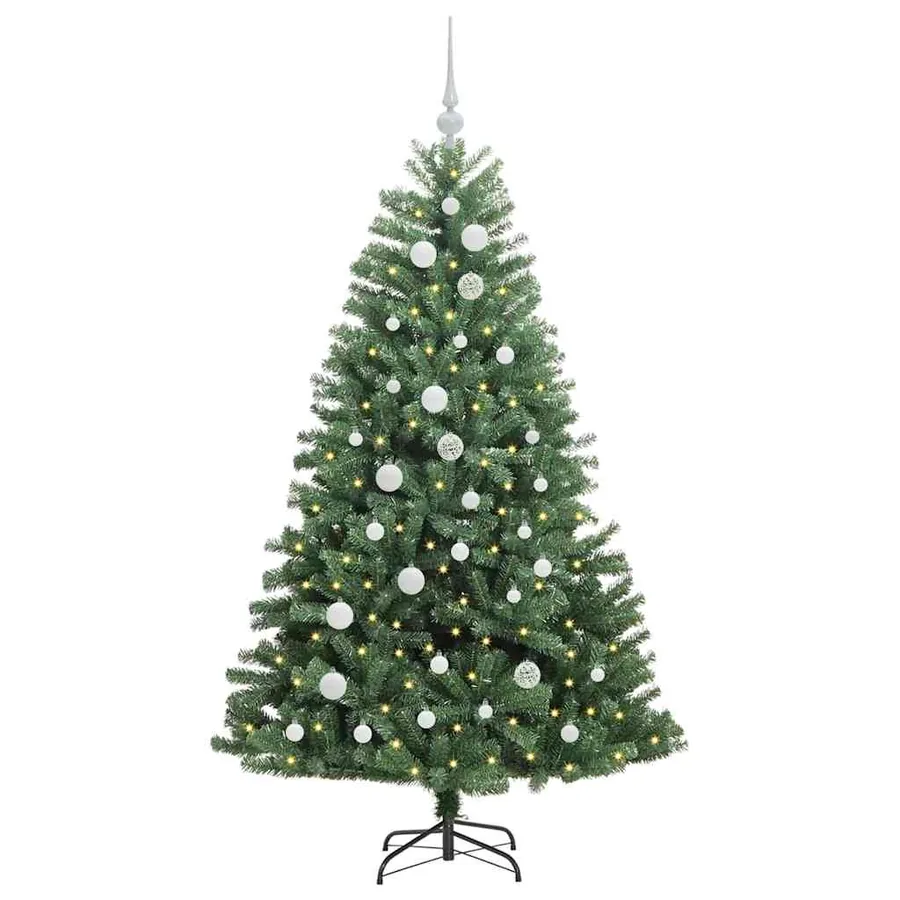 Sapin de Noël Artificiel à Branches Articulées Vert 150 cm - 3