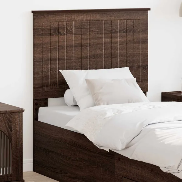 Tête de lit avec tête de lit Chêne brun 80 cm Bois d'ingénierie