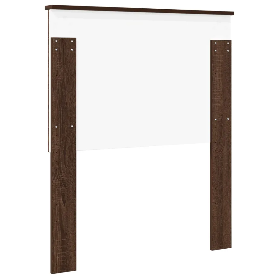 Tête de lit avec tête de lit Chêne brun 80 cm Bois d'ingénierie - 6