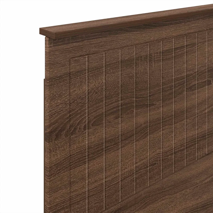 Tête de lit avec tête de lit Chêne brun 80 cm Bois d'ingénierie - 7