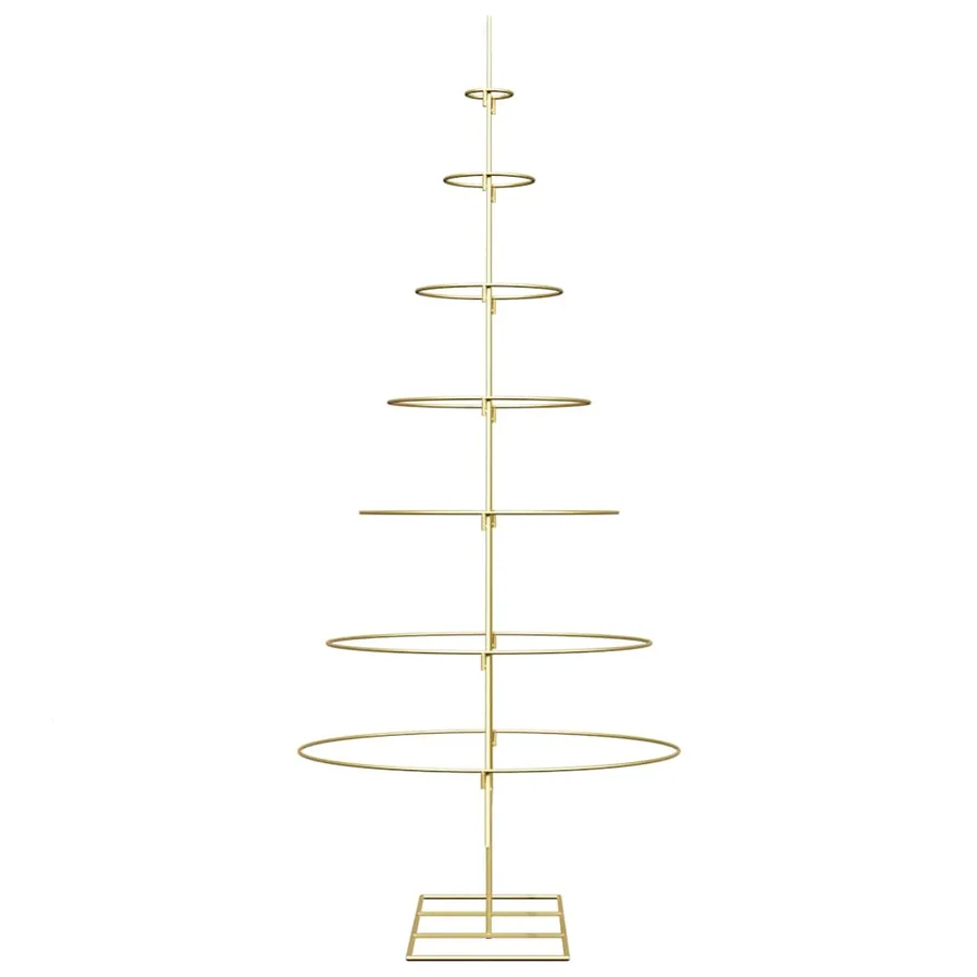 Arbre de Noël en métal Doré 180 cm Acier peint par poudre - 6
