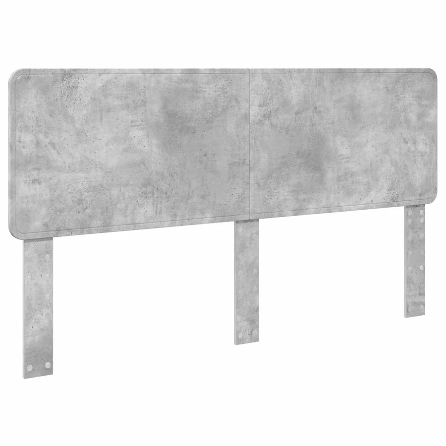 Lit de Rangement Gris béton 200 x 200 cm Bois d'ingénierie - 7