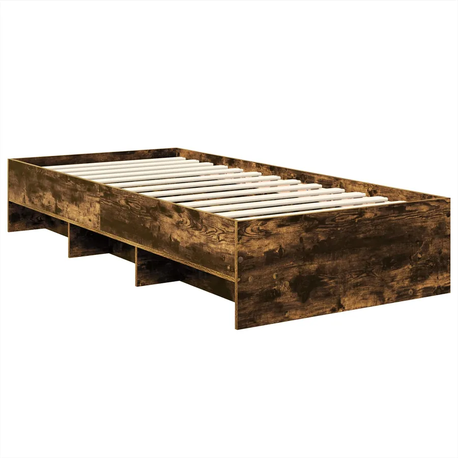 Cadre de lit Chêne fumé 80 x 200 cm Bois d'ingénierie - 5