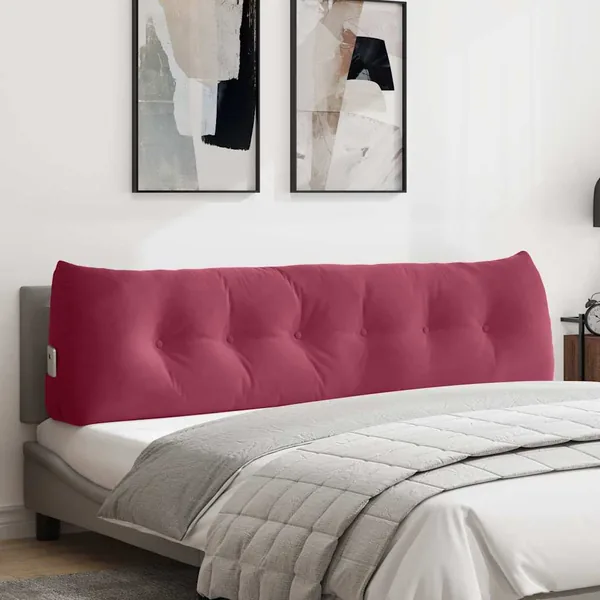 Coussin de Dos Bordeaux 180 x 24 x 50 cm Velours