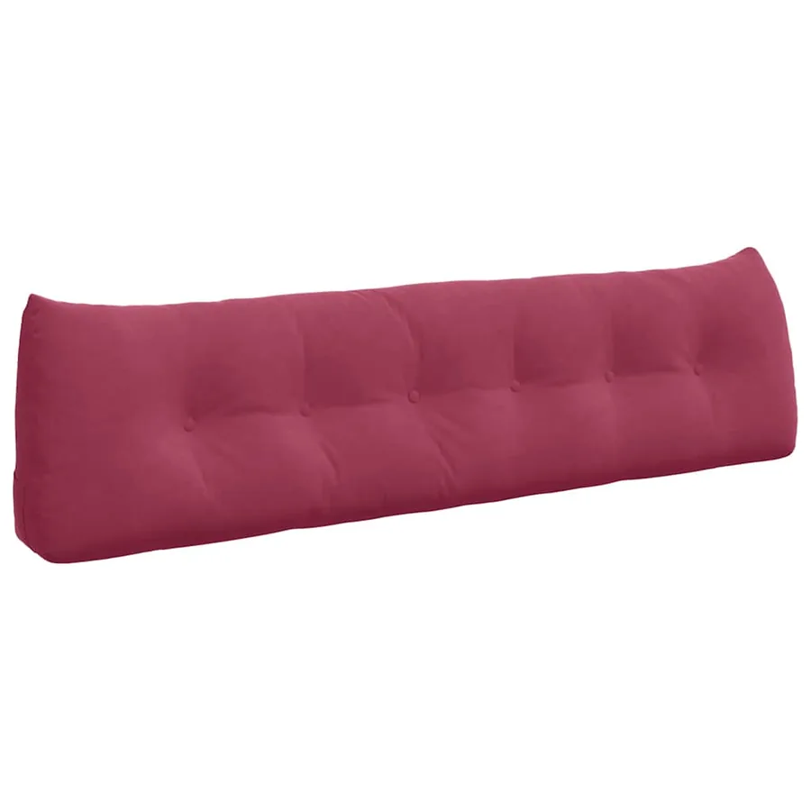 Coussin de Dos Bordeaux 180 x 24 x 50 cm Velours - 2