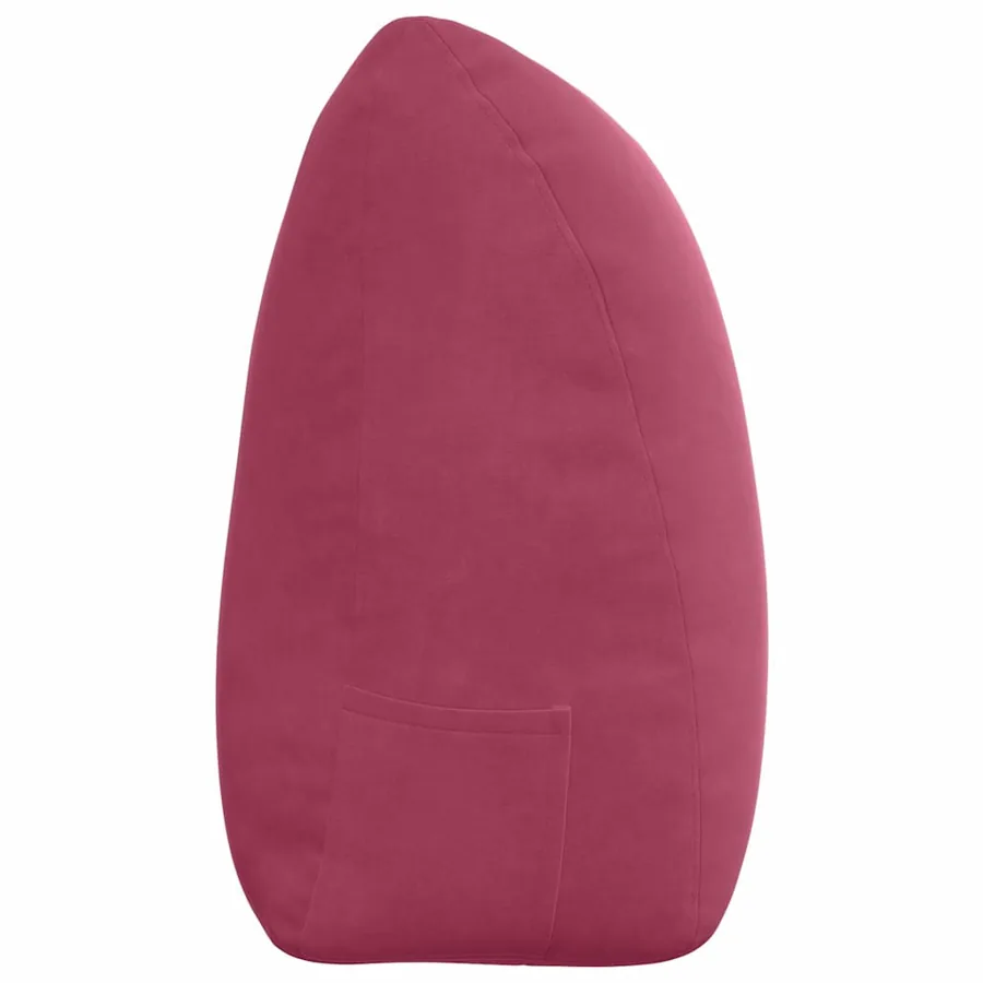 Coussin de Dos Bordeaux 180 x 24 x 50 cm Velours - 7