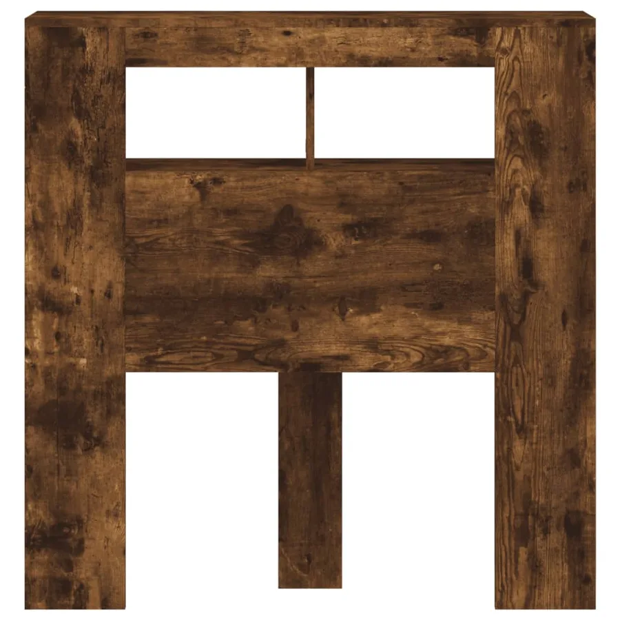 Tête de lit à LED chêne fumé 100x18,5x103,5cm bois d'ingénierie - 5