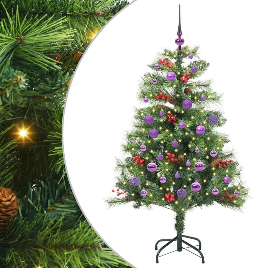 Sapin de Noël artificiel Vert 150 cm PVC et métal - 2