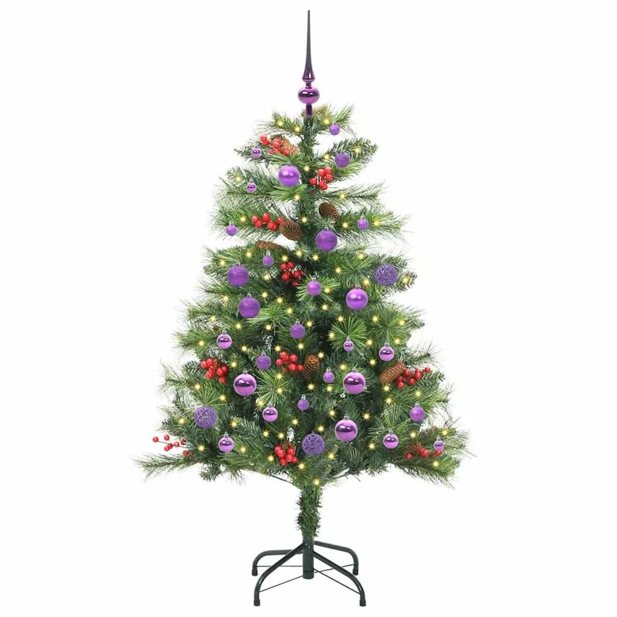 Sapin de Noël artificiel Vert 150 cm PVC et métal - 3