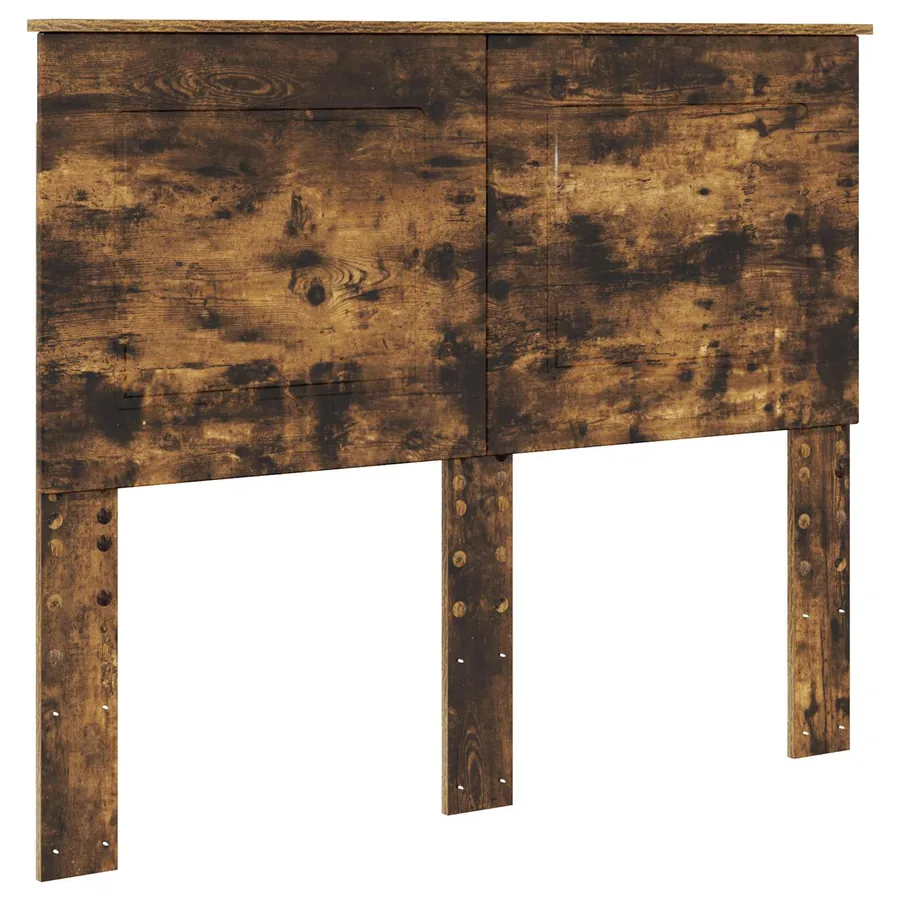 Cadre de lit Chêne fumé 135 x 190 cm Bois Ingénierie - 7