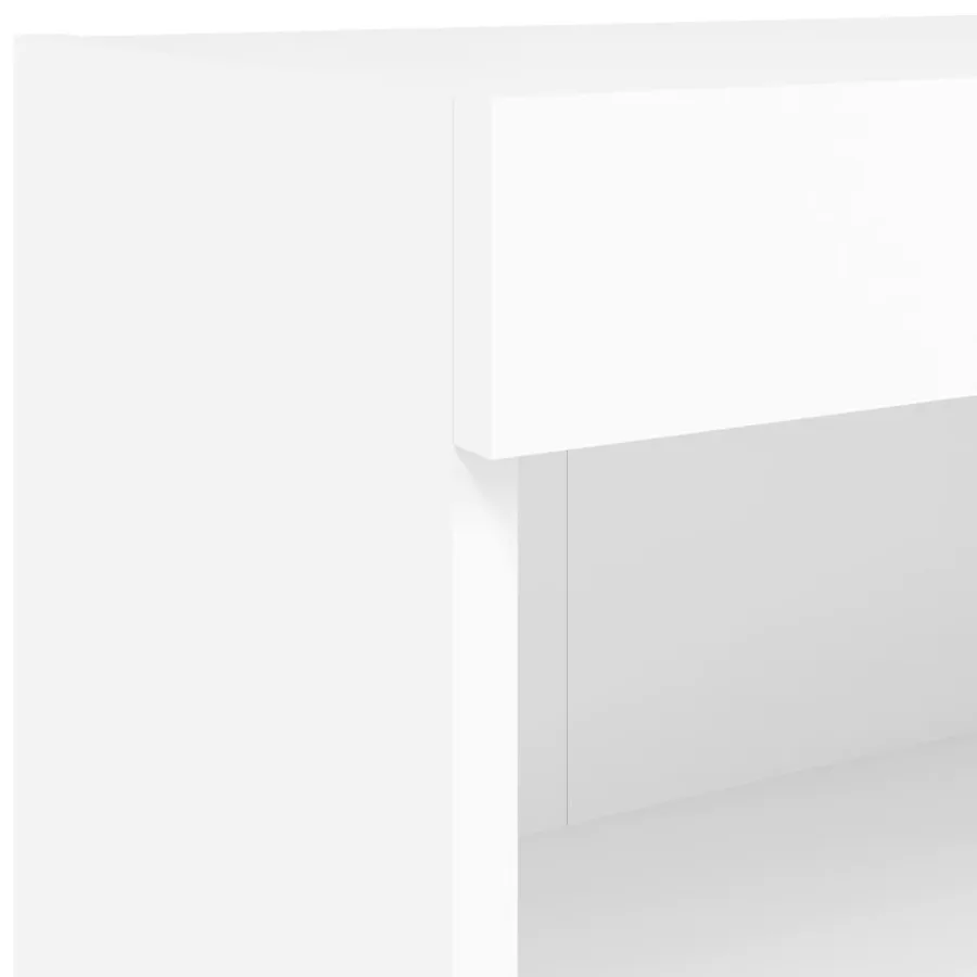 Meubles TV avec lumières LED 2 pcs blanc 60x30x30 cm - 11