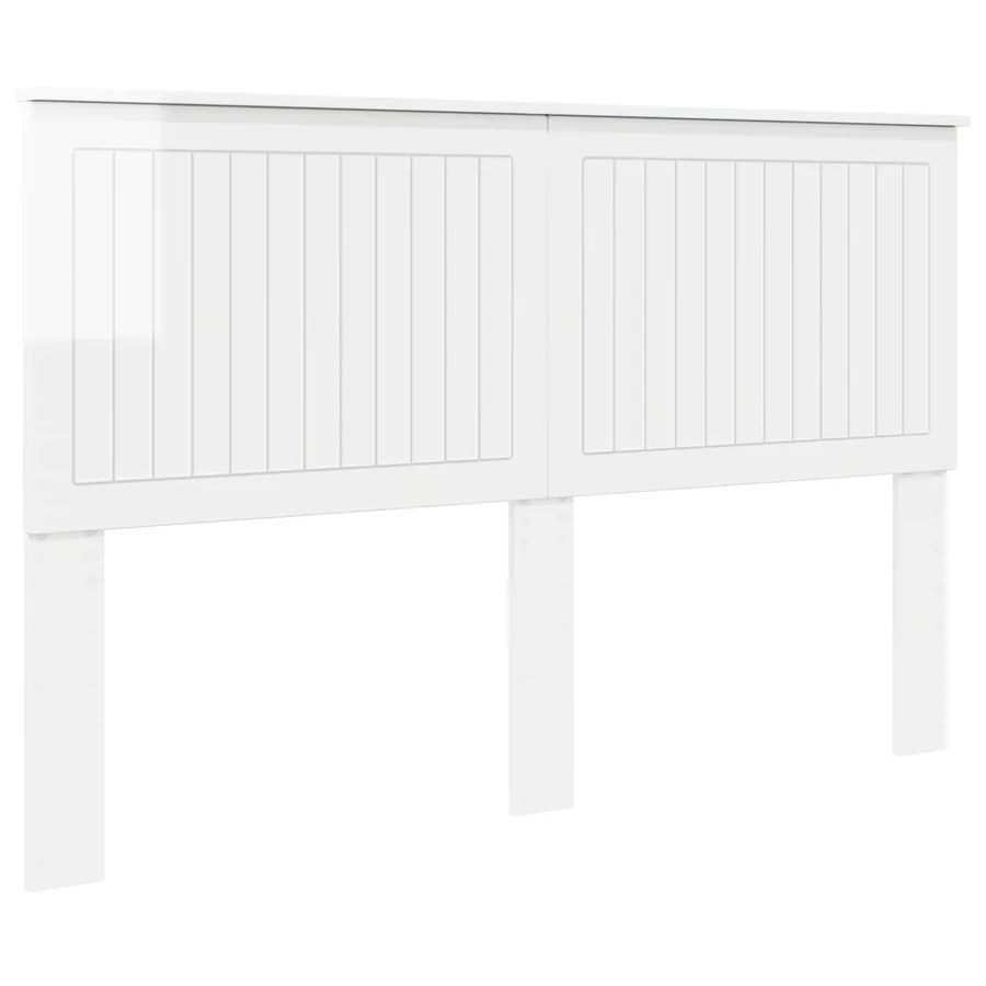 Tête de lit Blanc Brillant 150 cm Bois d'ingénierie - 2