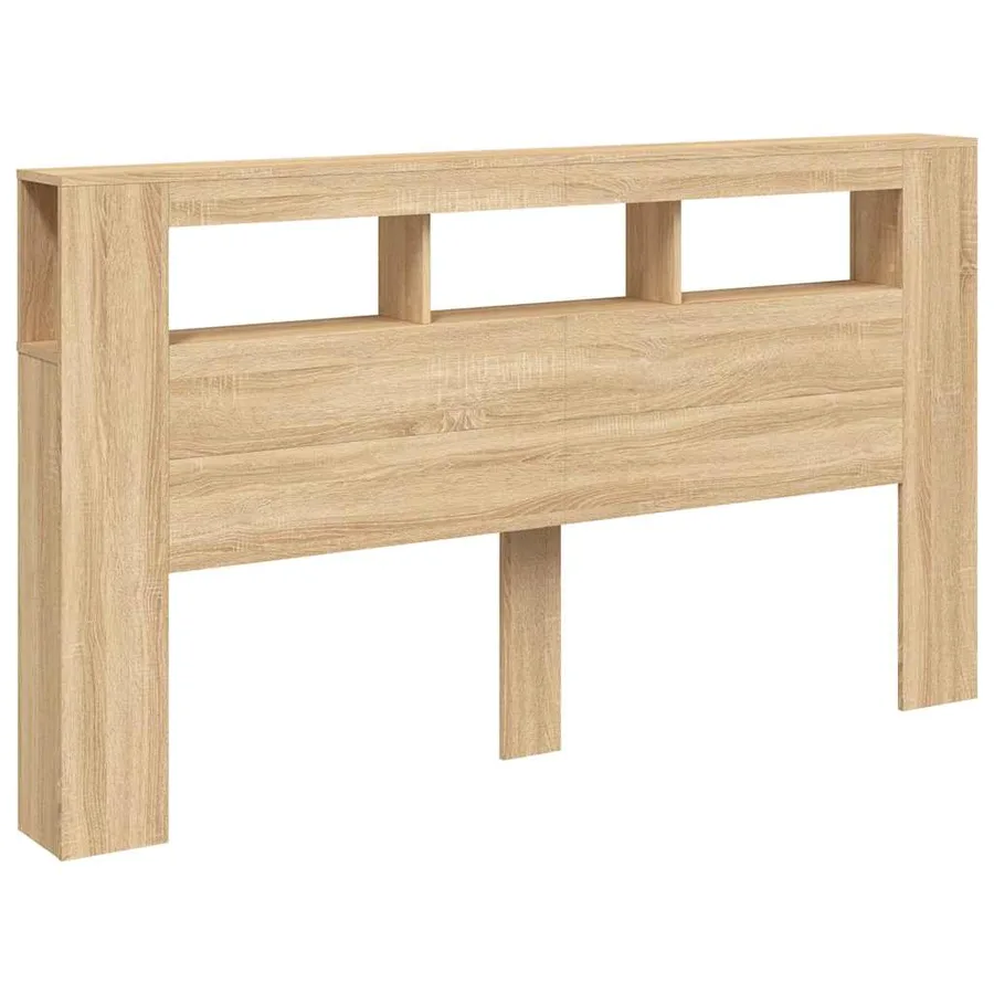 Tête de lit à LED chêne sonoma 180x18,5x103,5cm bois ingénierie - 4