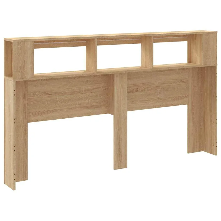 Tête de lit à LED chêne sonoma 180x18,5x103,5cm bois ingénierie - 6