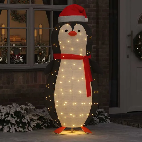 Figure de pingouin en neige Blanc chaud 78 x 178 cm tissu