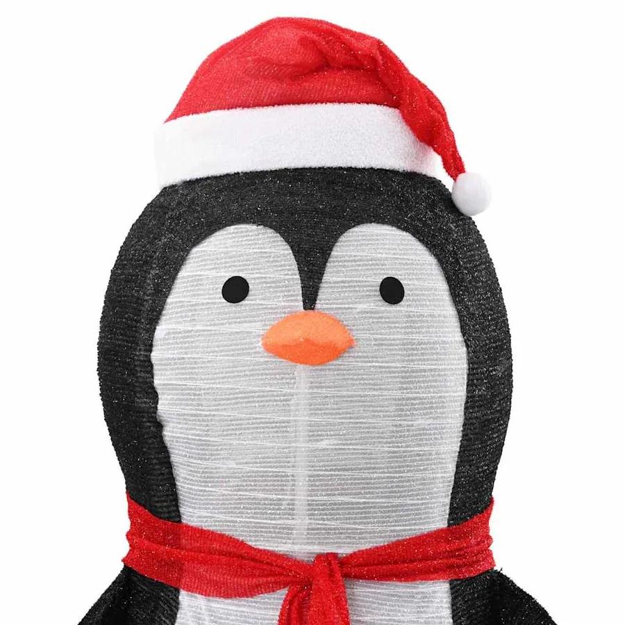 Figure de pingouin en neige Blanc chaud 78 x 178 cm tissu - 9