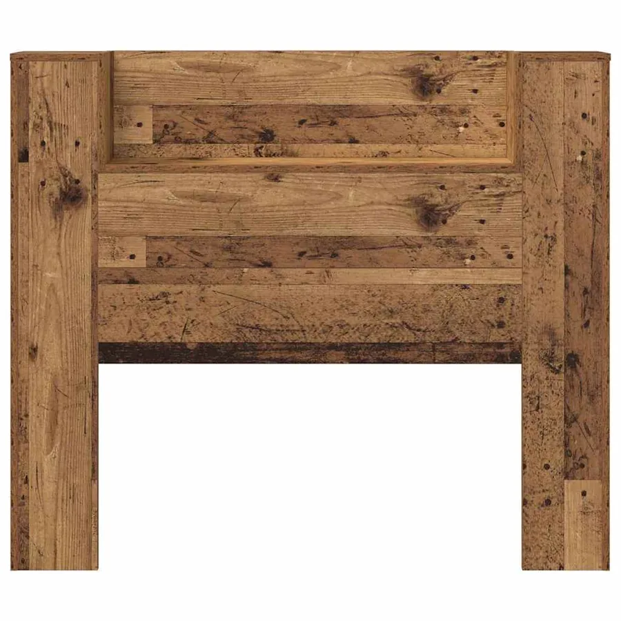 Tête de lit de rangement avec LED Bois ancien Bois d'ingénierie - 6