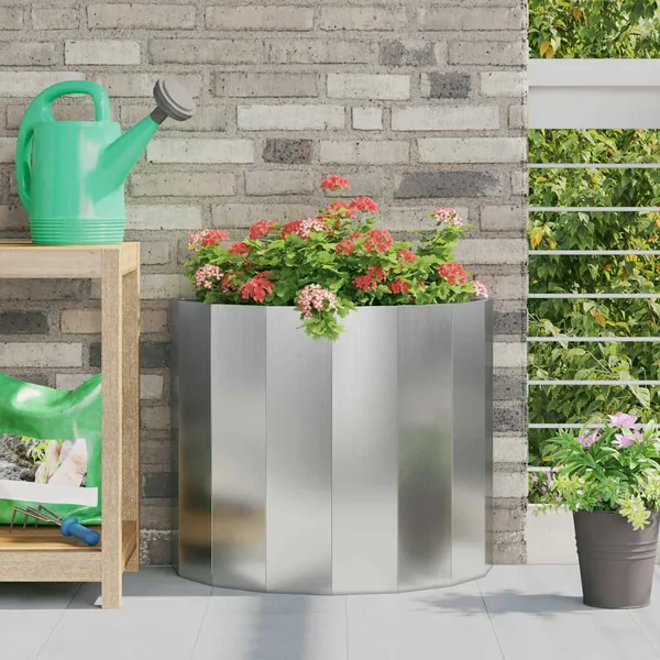 Jardinière Argent 60 x 30 x 50 cm Acier galvanisé