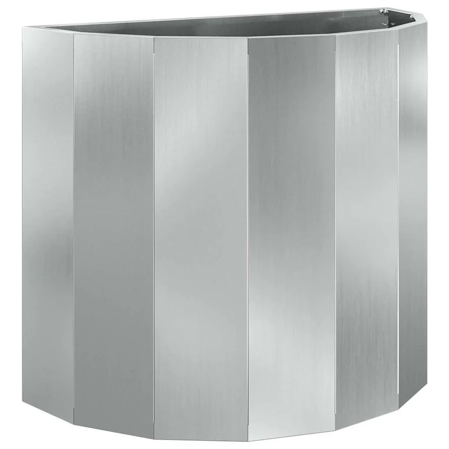 Jardinière Argent 60 x 30 x 50 cm Acier galvanisé - 2