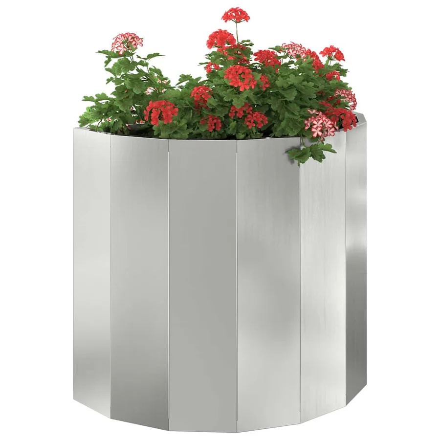 Jardinière Argent 60 x 30 x 50 cm Acier galvanisé - 3