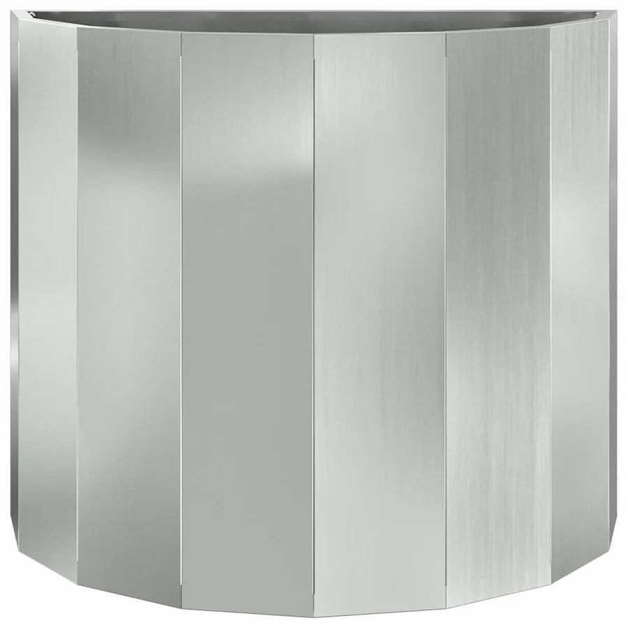 Jardinière Argent 60 x 30 x 50 cm Acier galvanisé - 5