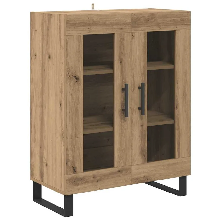 Buffet Chêne artisanal 69,5 x 34 x 90 cm Bois d'ingénierie - 2