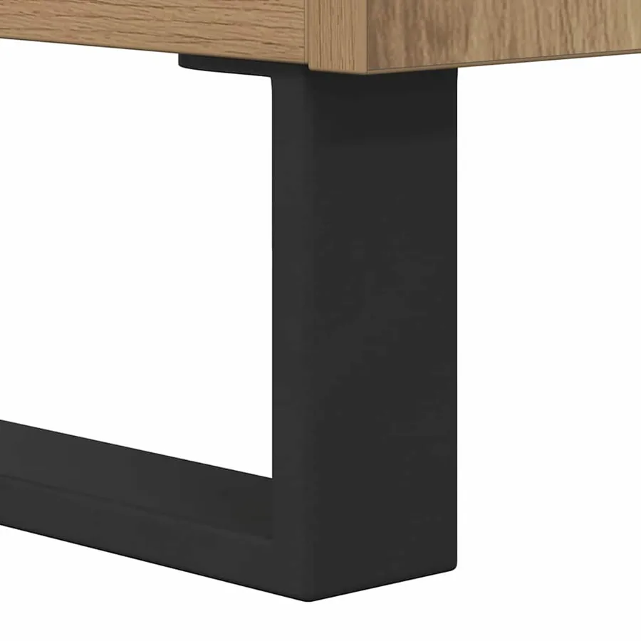 Buffet Chêne artisanal 69,5 x 34 x 90 cm Bois d'ingénierie - 8