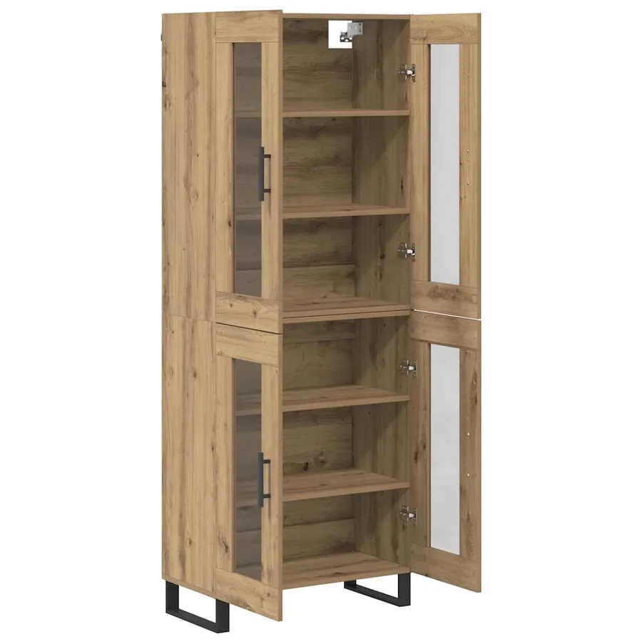 Haut Armoire 2 pcs Chêne artisanal 69,5 x 34 x 180 cm - 7