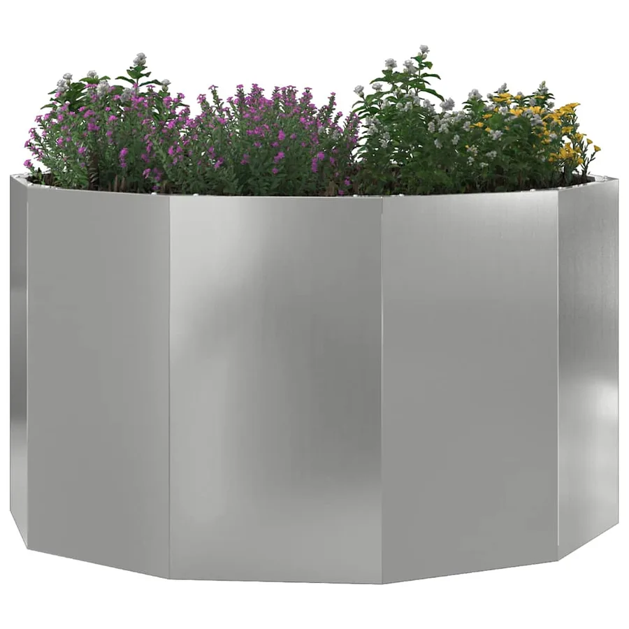 Jardinière Argent 90 x 90 x 50 cm Acier galvanisé - 3