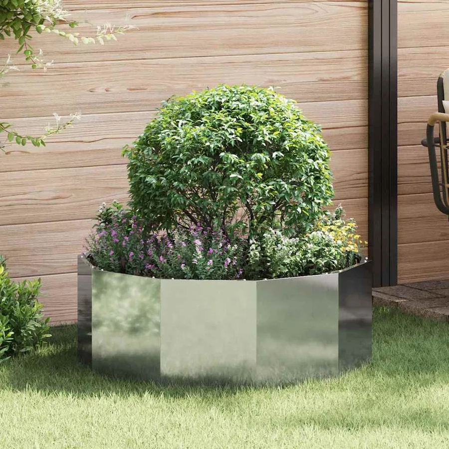 Jardinière Argent 90 x 90 x 35 cm Acier galvanisé