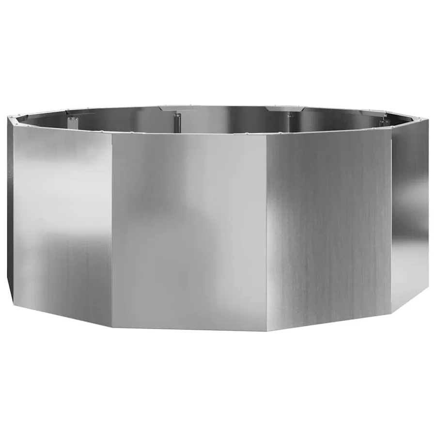 Jardinière Argent 90 x 90 x 35 cm Acier galvanisé - 2